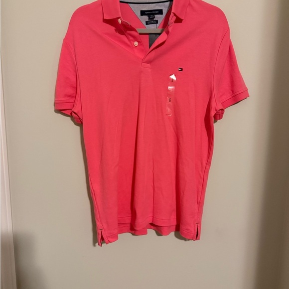 Tommy Hilfiger Pink Polo Shirt Classic Style - Picture 1 of 6